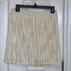 White Fringe Skirt - Size L (but fits like a S)